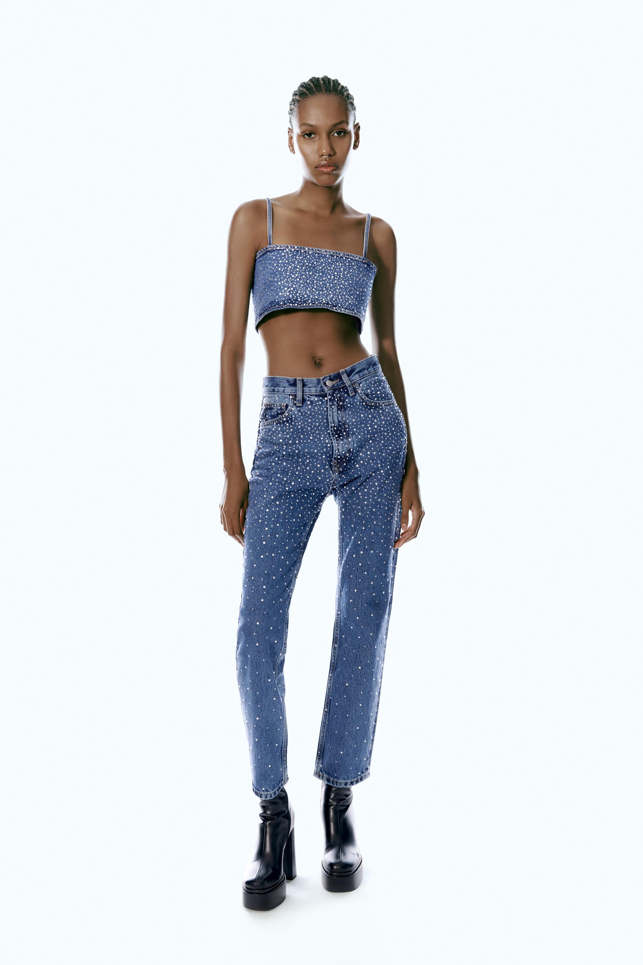 Zara TRF Jewel outlets Jeans